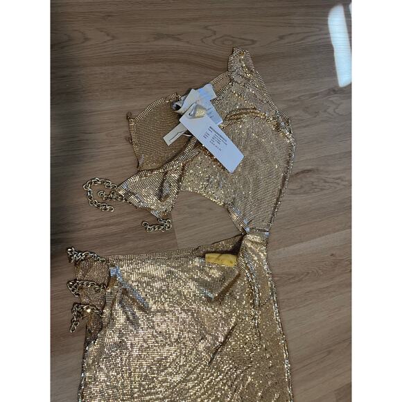 Bronx and Banco Xenia One Shoulder Dress in Gold XS - Picture 9 of 11